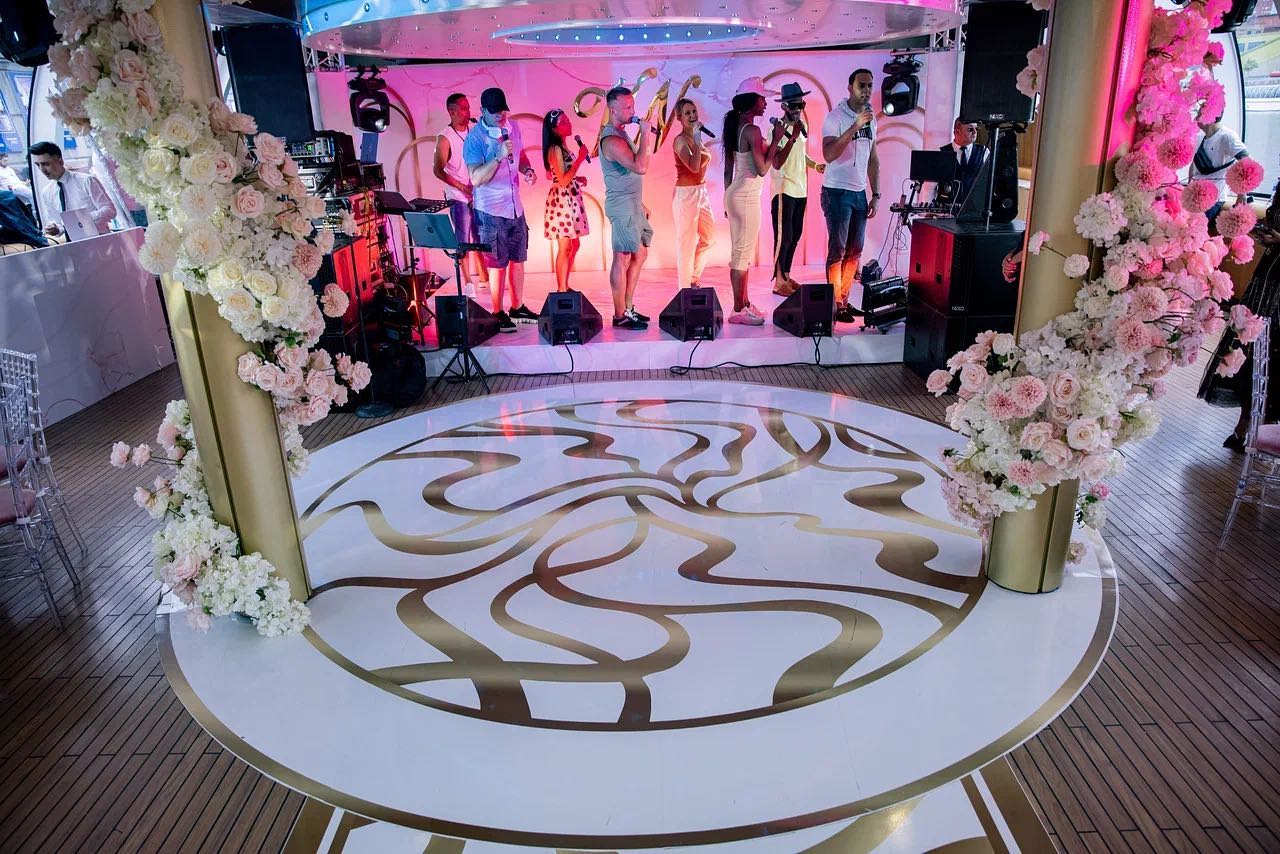 Round Dancefloor Rentals 29 feet